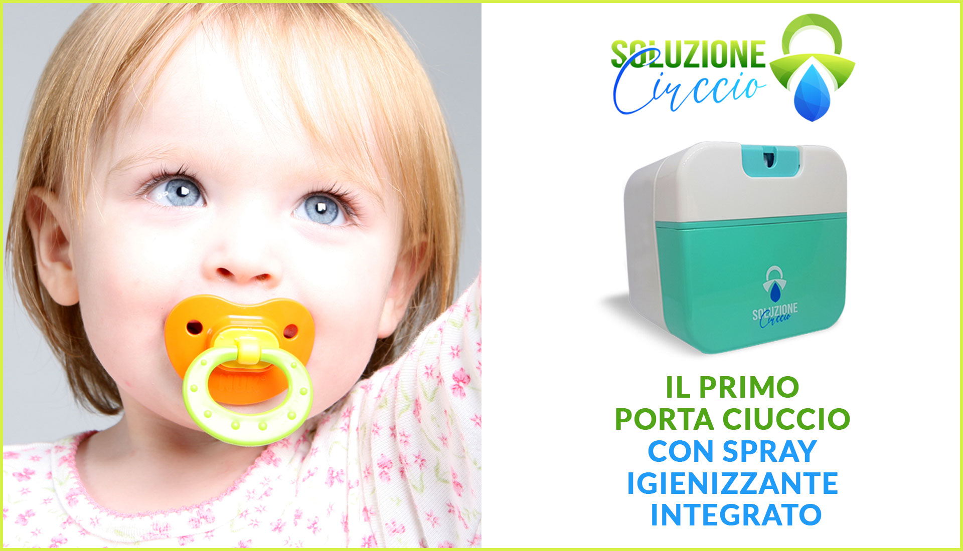 Soluzione Ciuccio, porta ciuccio